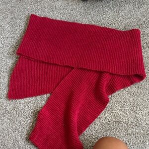 Cozy Red Knit scarf